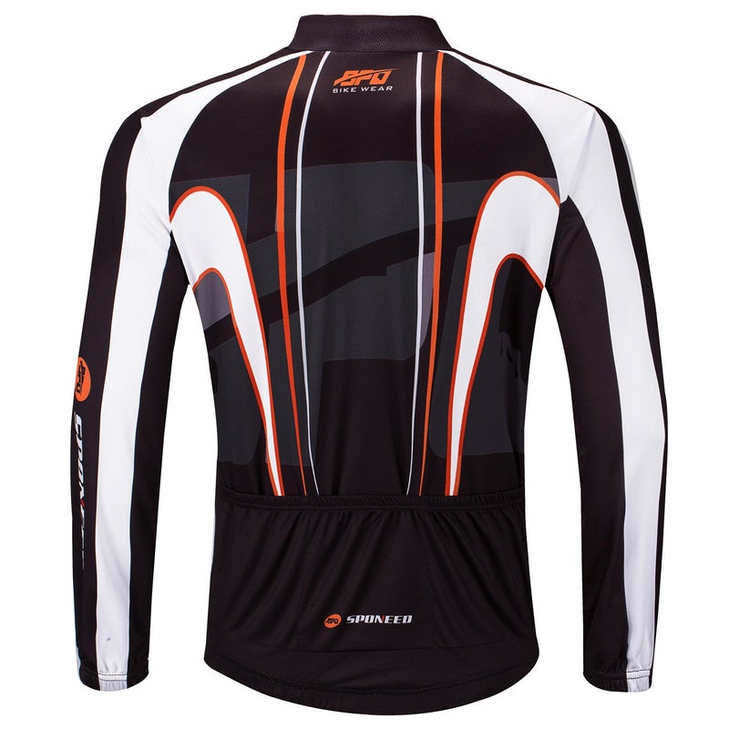 sponeed Men's Outdoor Sportwear Cyclists Wear Bike Outfit Cycle Jersey Bicyle Clothes US L Deep Brown - Image 2